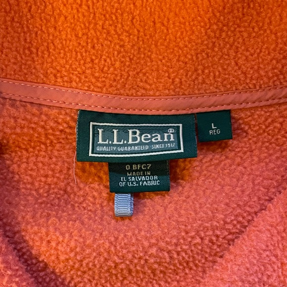 L.L Bean Fleece Snap T Pullover Large - Picture 3 of 4